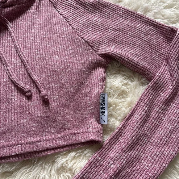 Gymshark Heathered Pink Hoodie - Picture 2 of 8